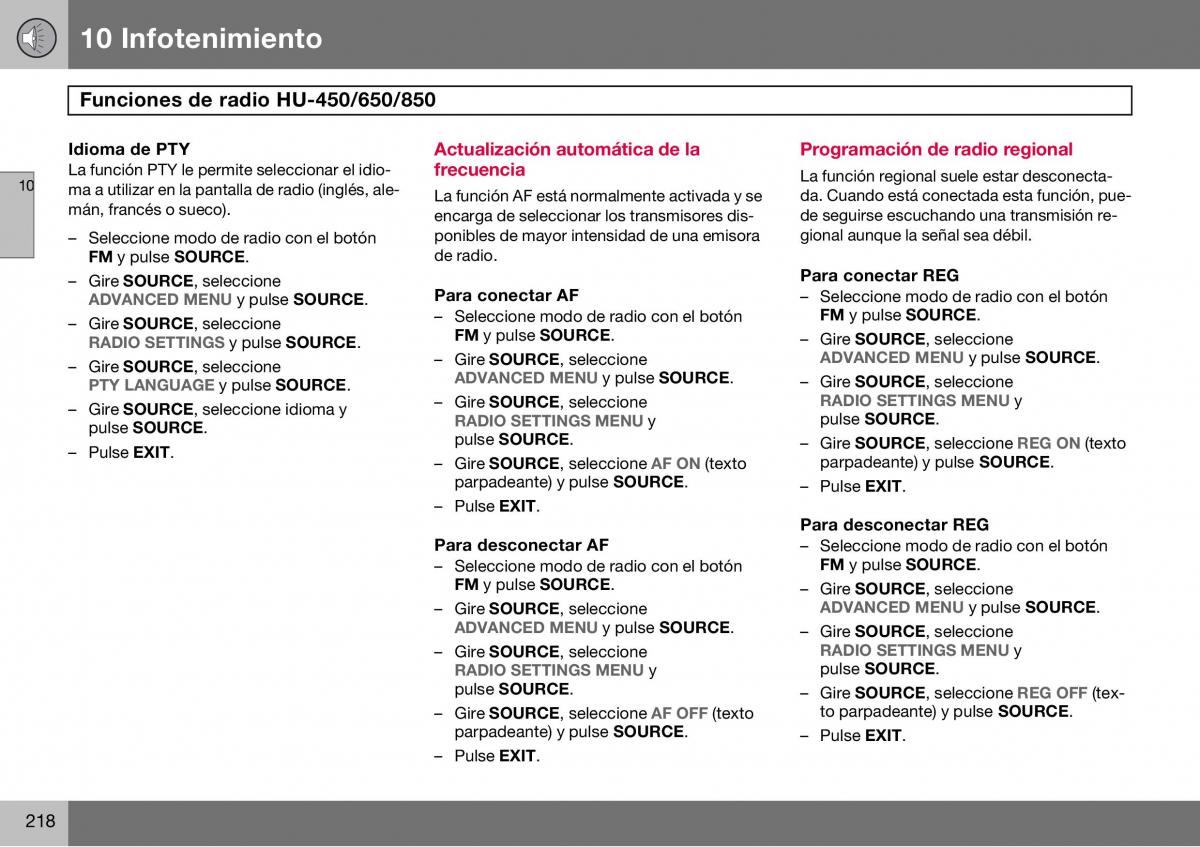 Volvo S60 I 1 manual del propietario / page 219