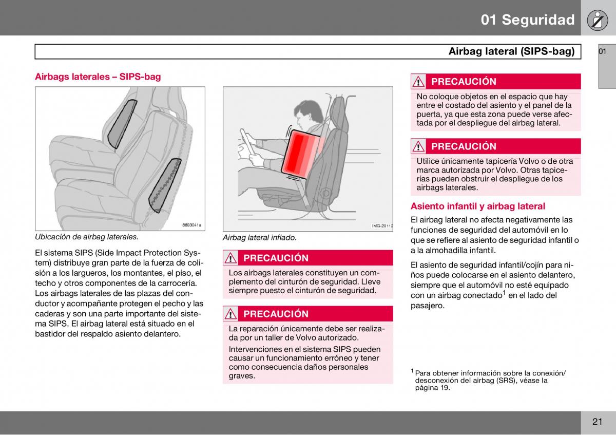 Volvo S60 I 1 manual del propietario / page 22