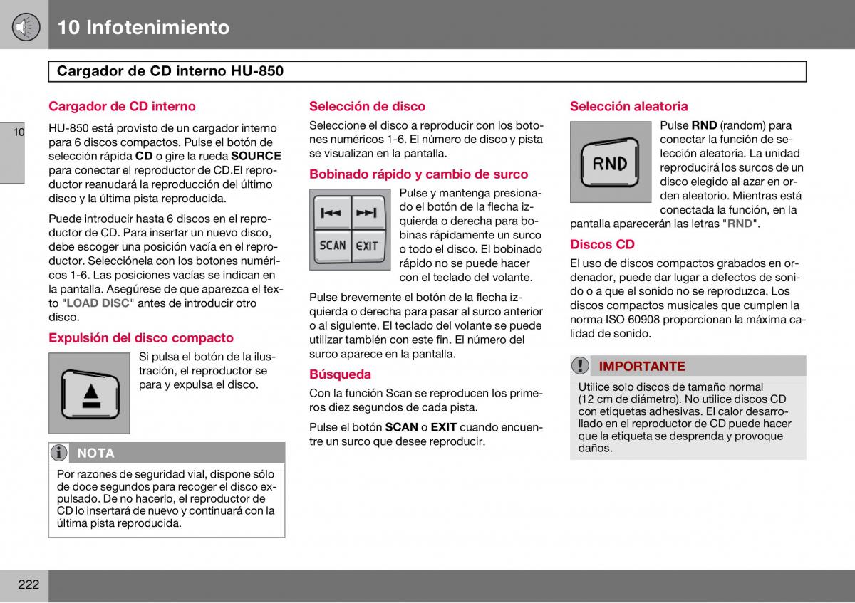 Volvo S60 I 1 manual del propietario / page 223