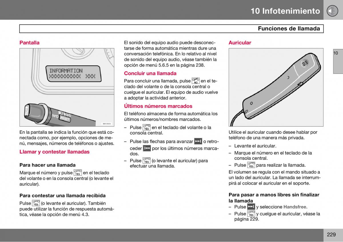 Volvo S60 I 1 manual del propietario / page 230