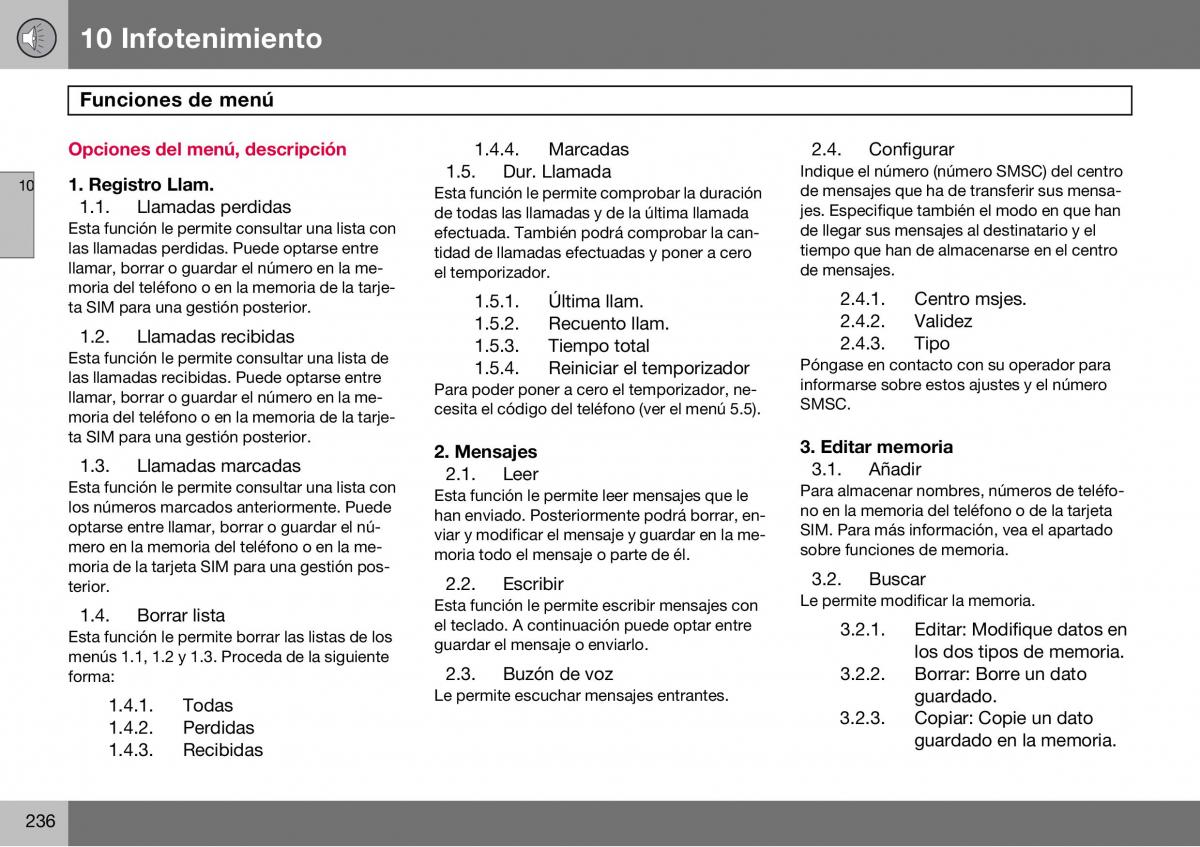 Volvo S60 I 1 manual del propietario / page 237