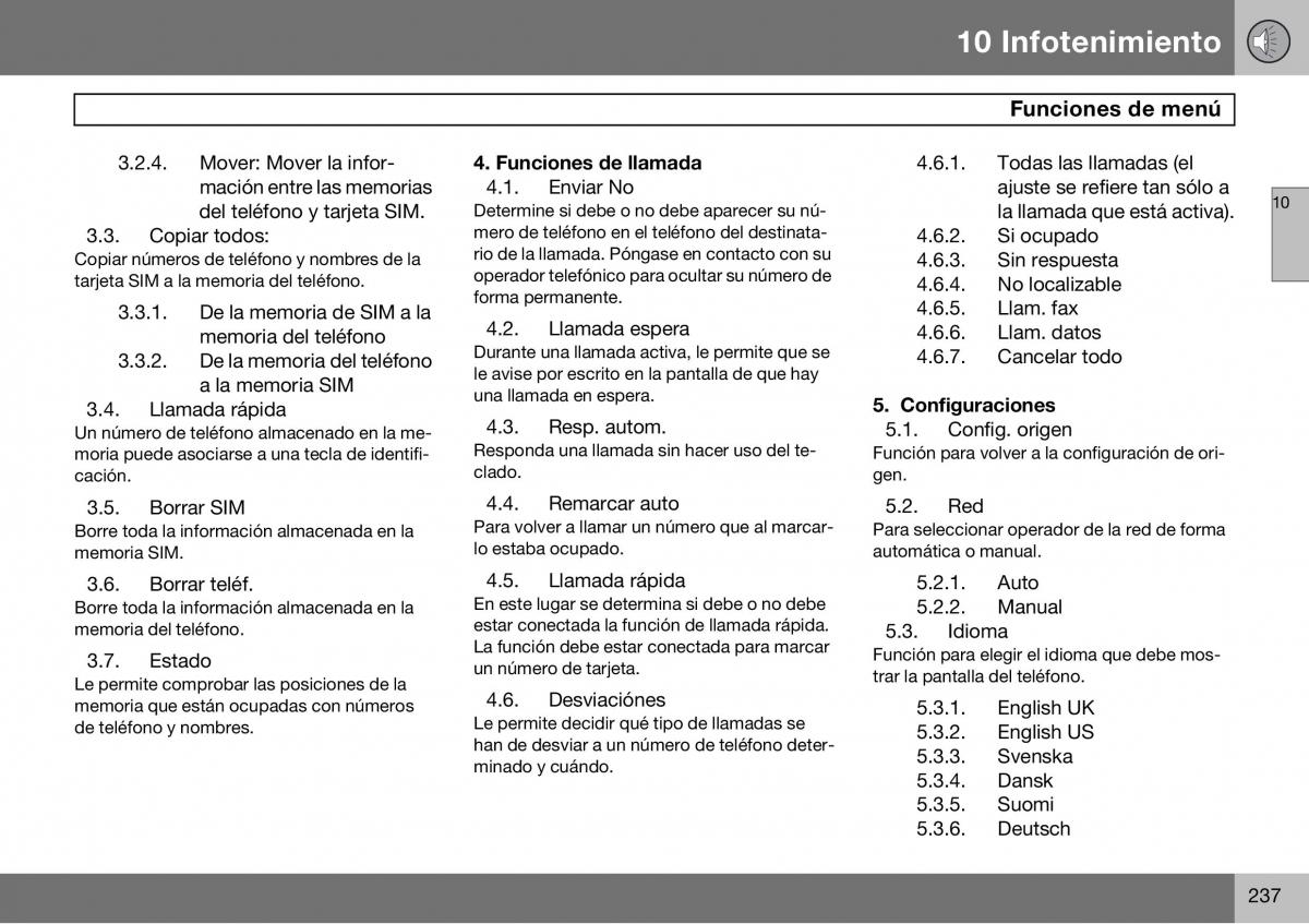 Volvo S60 I 1 manual del propietario / page 238