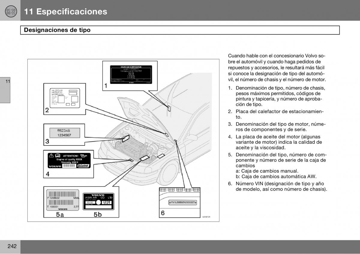 Volvo S60 I 1 manual del propietario / page 243