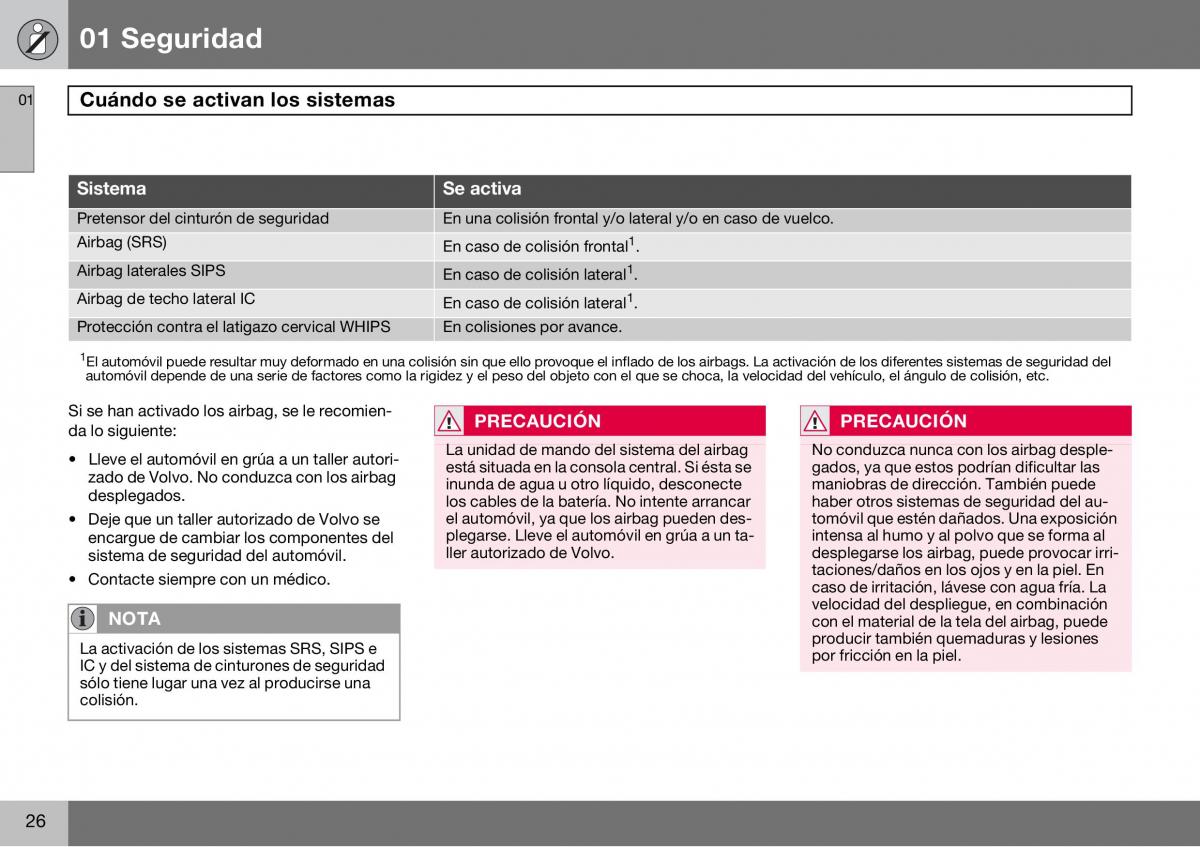 Volvo S60 I 1 manual del propietario / page 27