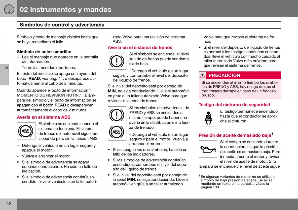 Volvo S60 I 1 manual del propietario / page 43