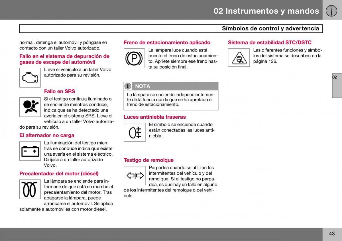 Volvo S60 I 1 manual del propietario / page 44