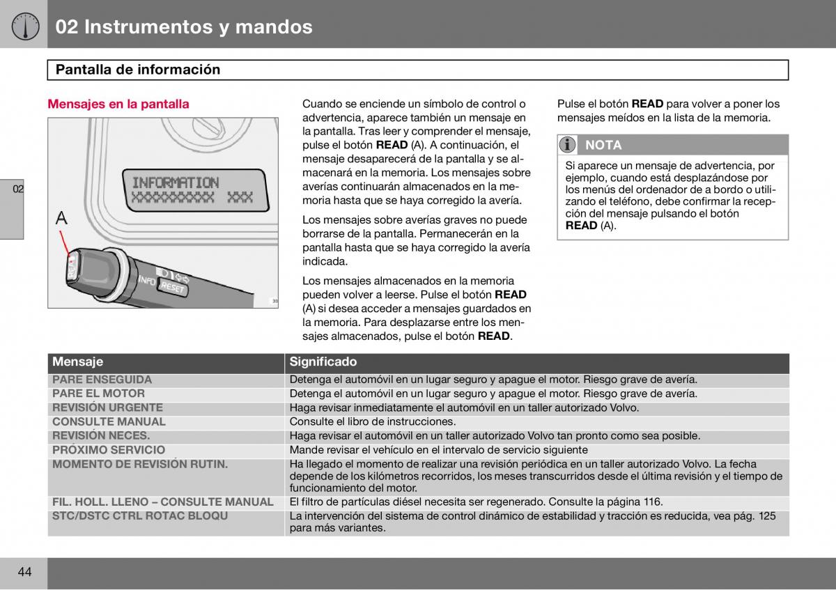 Volvo S60 I 1 manual del propietario / page 45