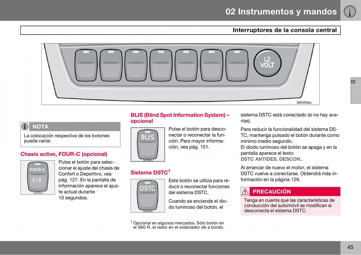 Volvo S60 I 1 manual del propietario / page 46