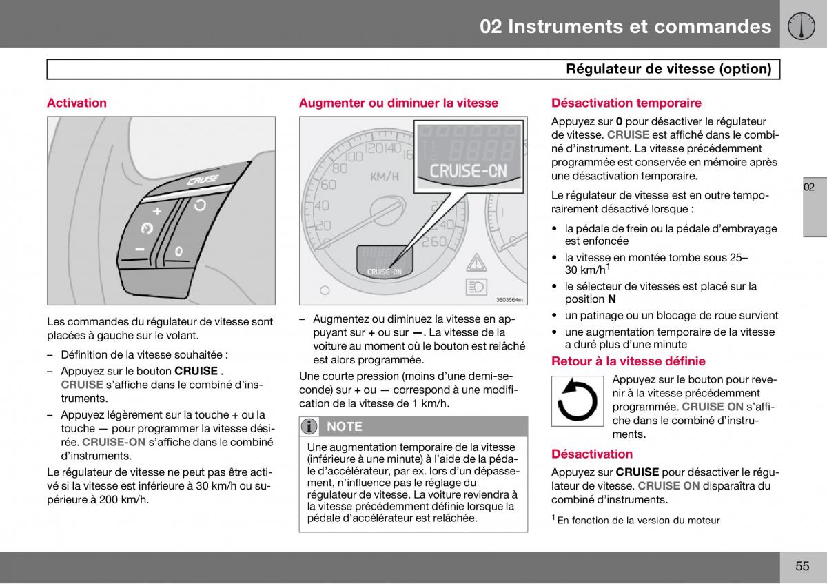 Volvo S60 I 1 manuel du proprietaire / page 56