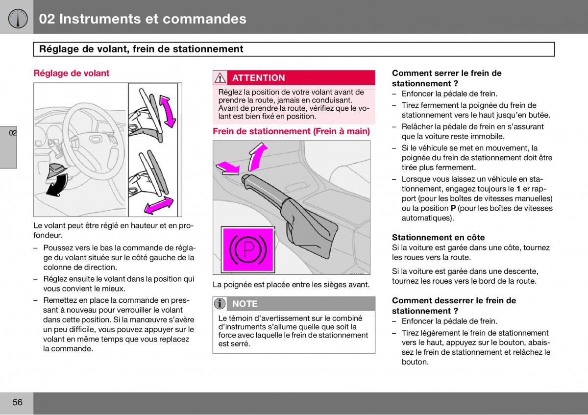 Volvo S60 I 1 manuel du proprietaire / page 57