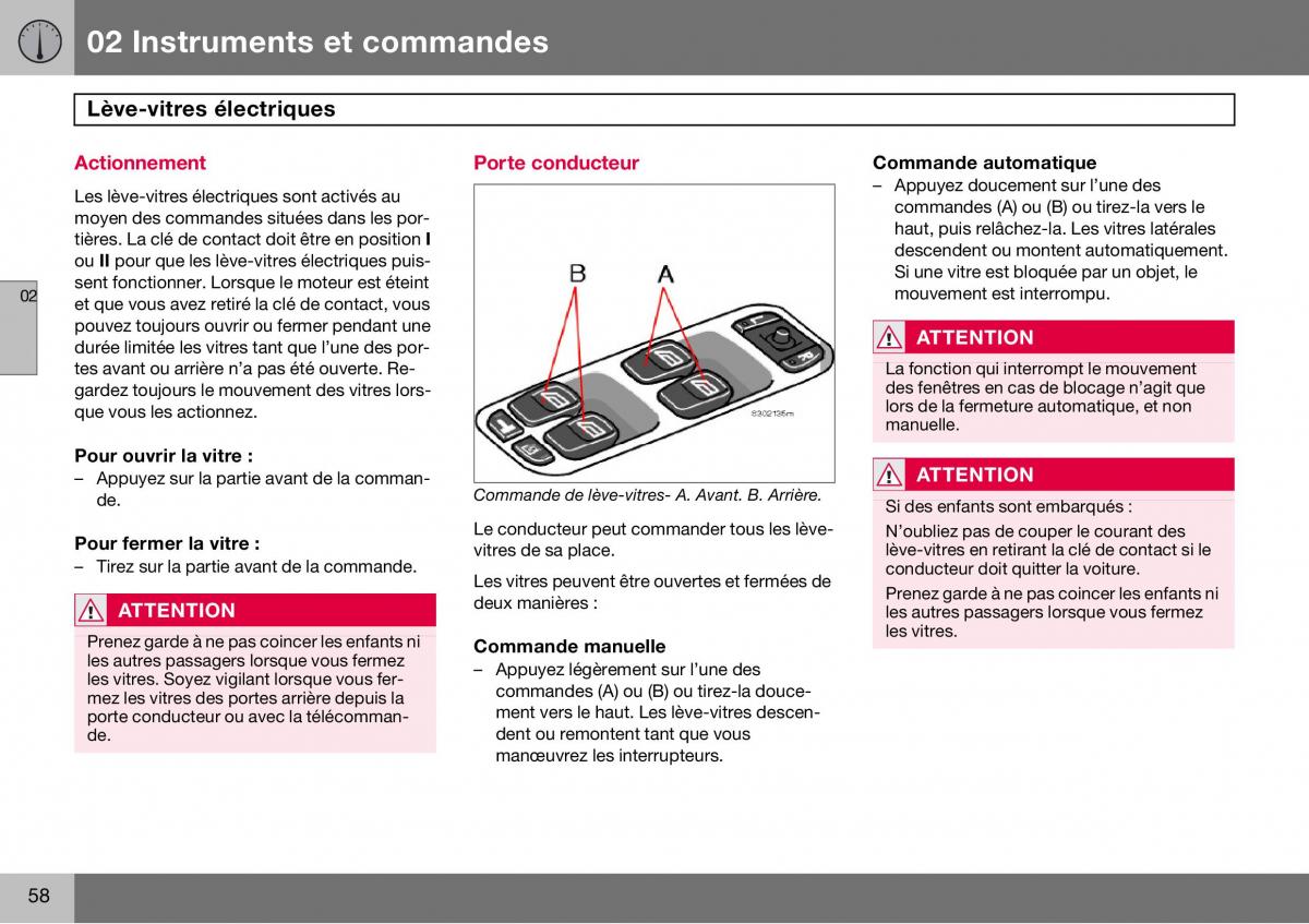 Volvo S60 I 1 manuel du proprietaire / page 59