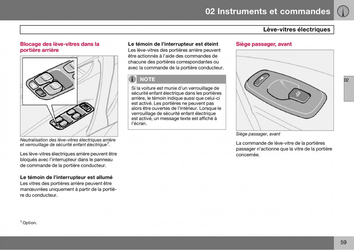 Volvo S60 I 1 manuel du proprietaire / page 60