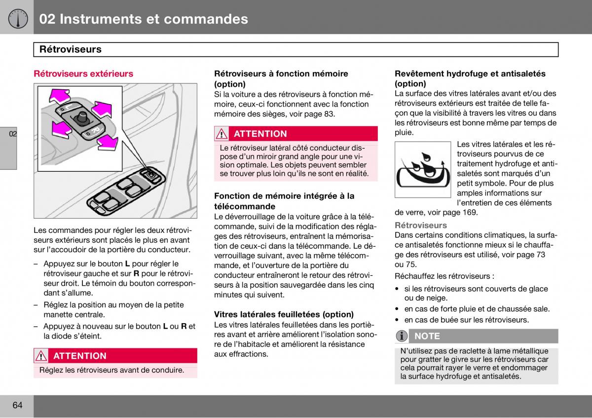 Volvo S60 I 1 manuel du proprietaire / page 65