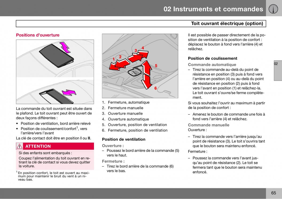 Volvo S60 I 1 manuel du proprietaire / page 66