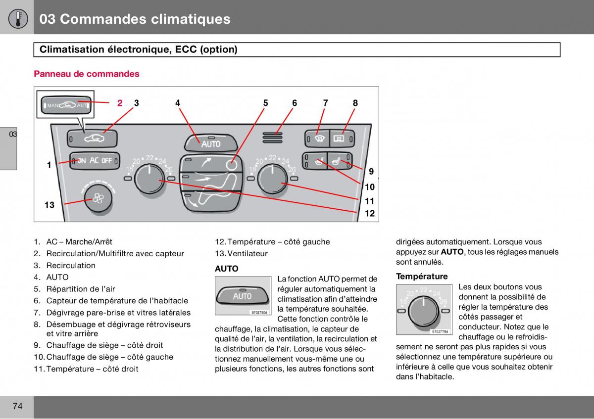 Volvo S60 I 1 manuel du proprietaire / page 75