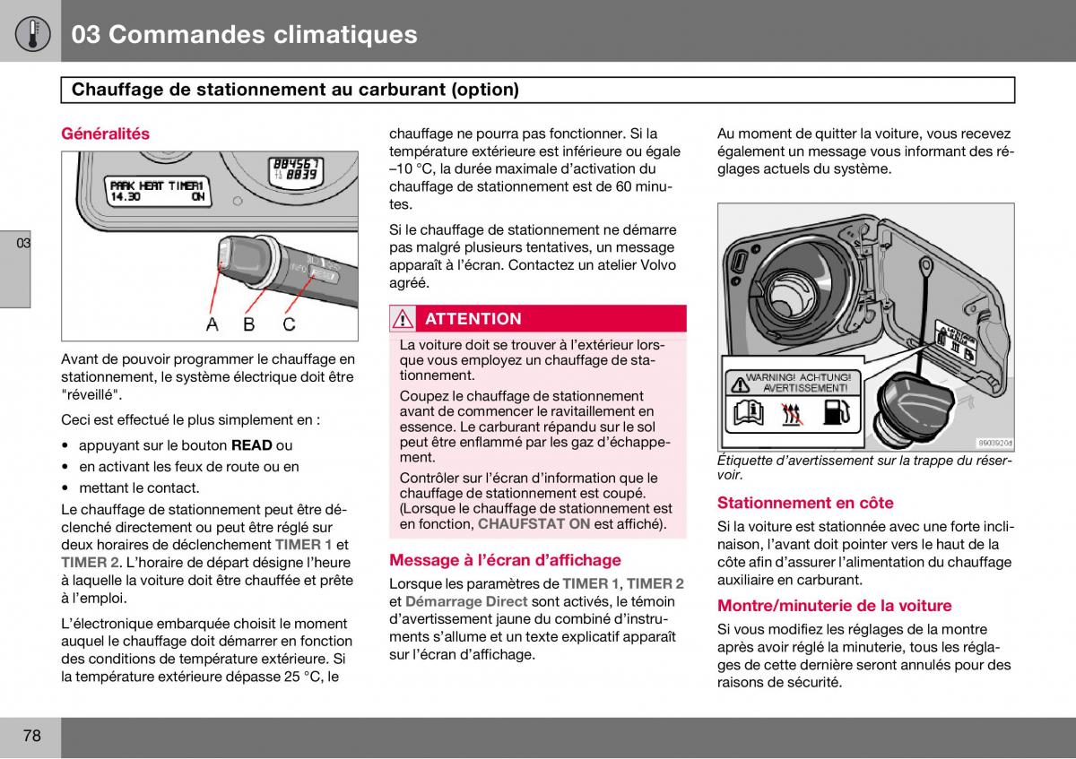 Volvo S60 I 1 manuel du proprietaire / page 79