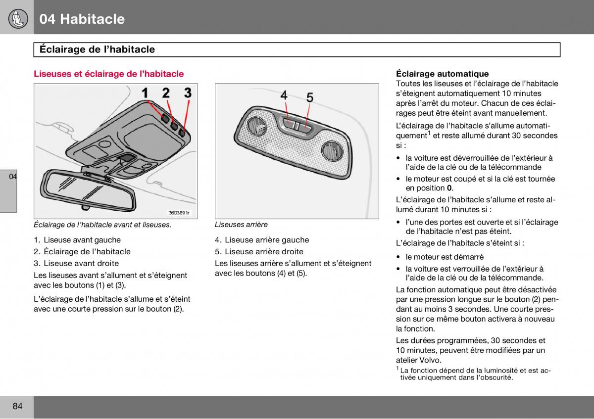 Volvo S60 I 1 manuel du proprietaire / page 85