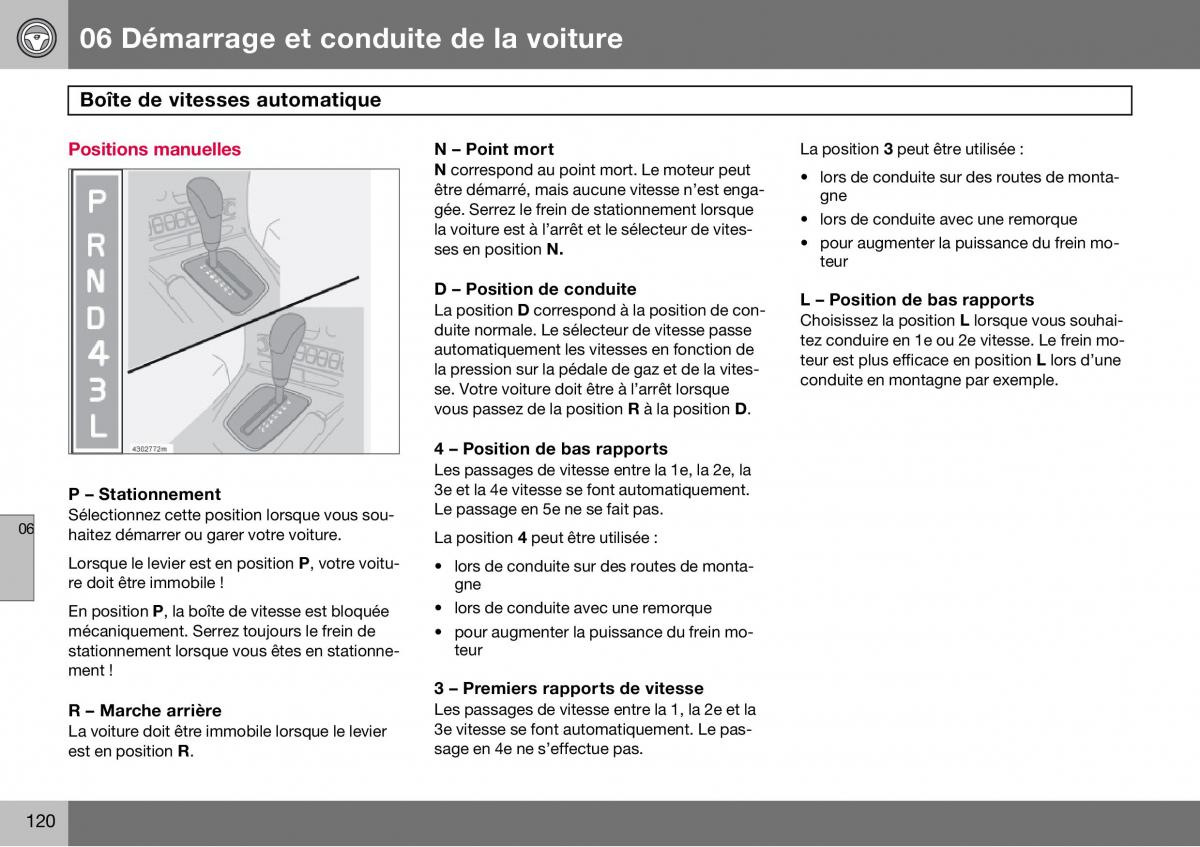 Volvo S60 I 1 manuel du proprietaire / page 121