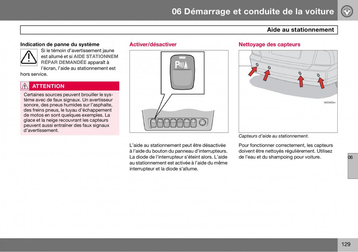 Volvo S60 I 1 manuel du proprietaire / page 130