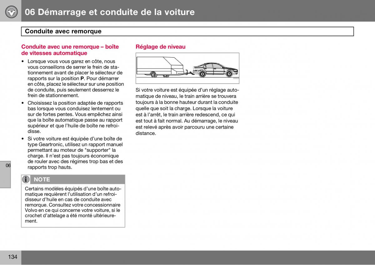 Volvo S60 I 1 manuel du proprietaire / page 135