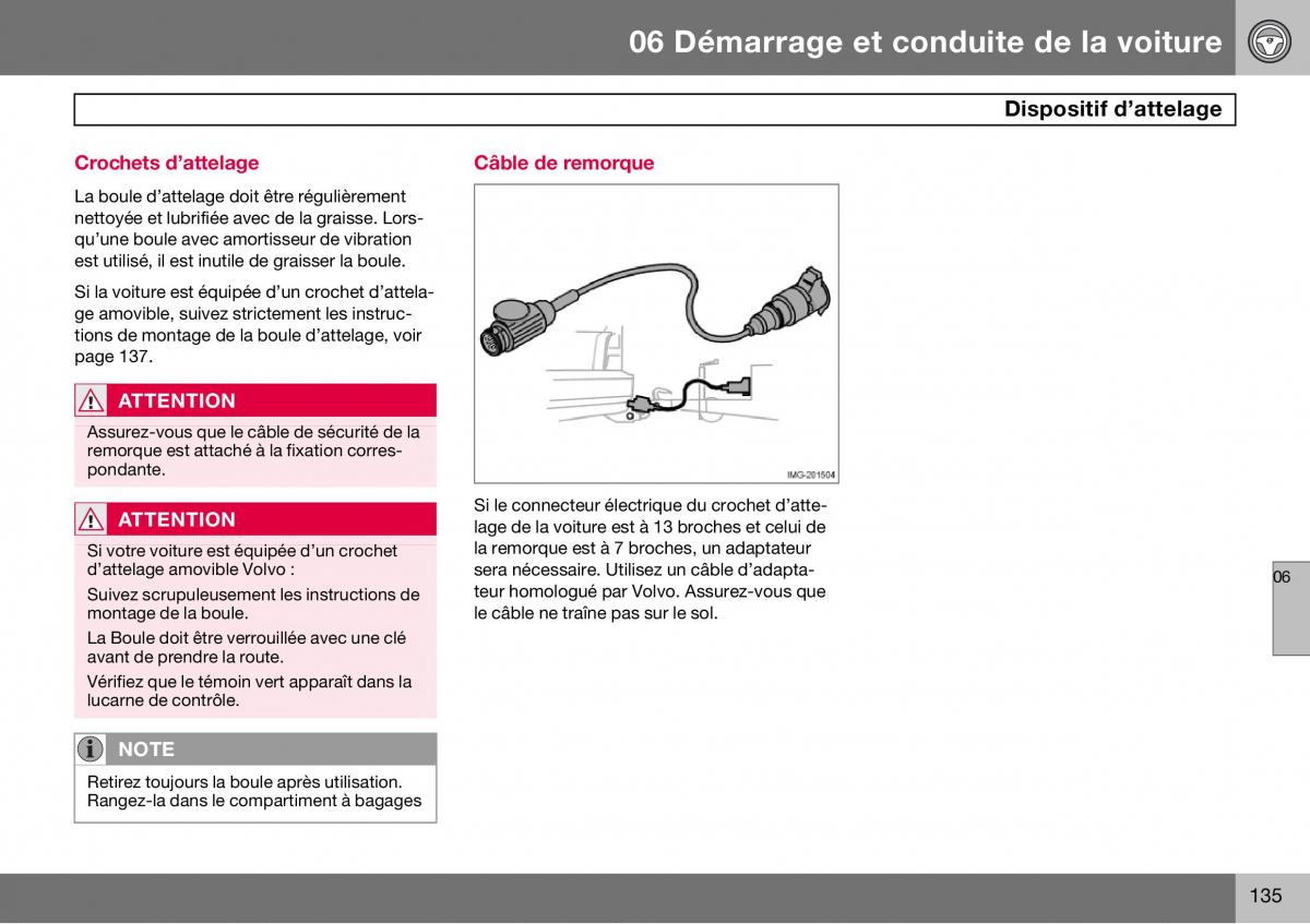 Volvo S60 I 1 manuel du proprietaire / page 136