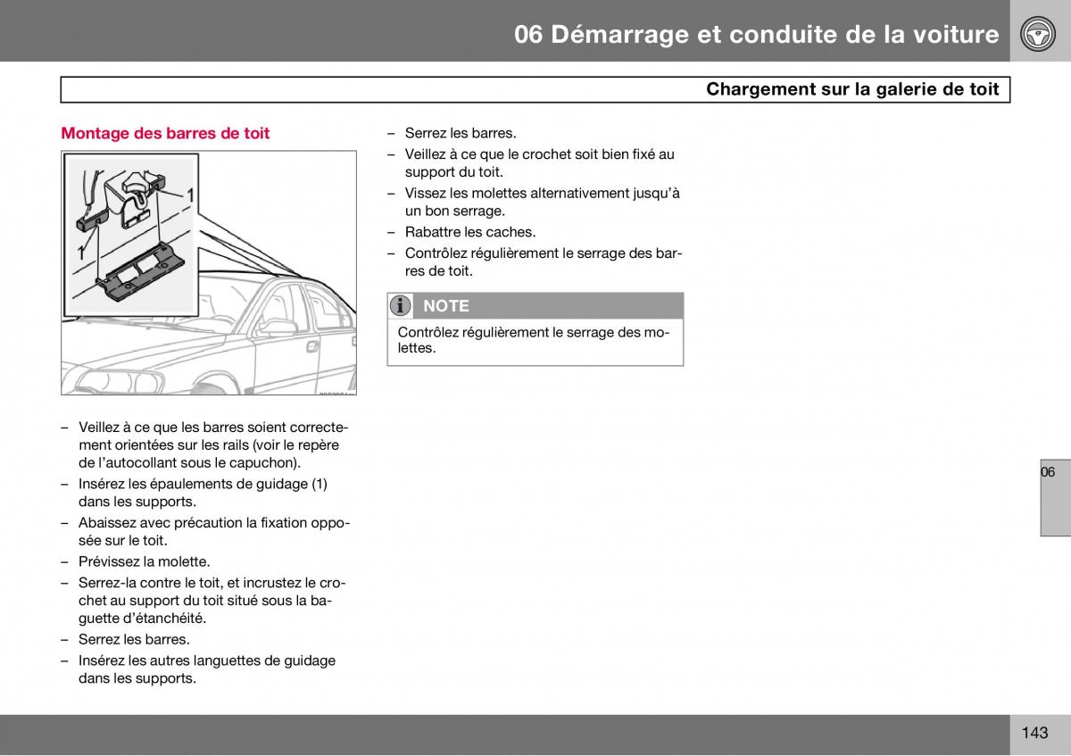 Volvo S60 I 1 manuel du proprietaire / page 144