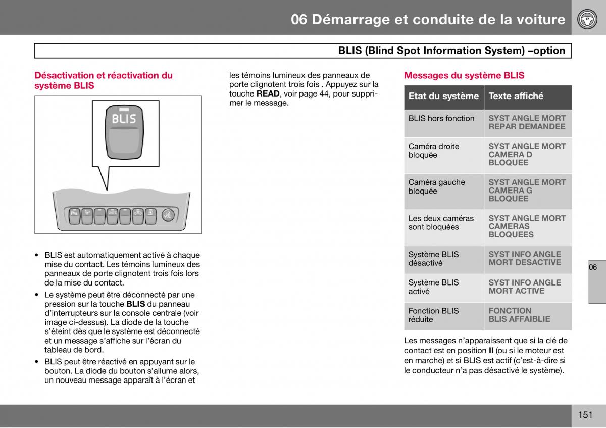 Volvo S60 I 1 manuel du proprietaire / page 152