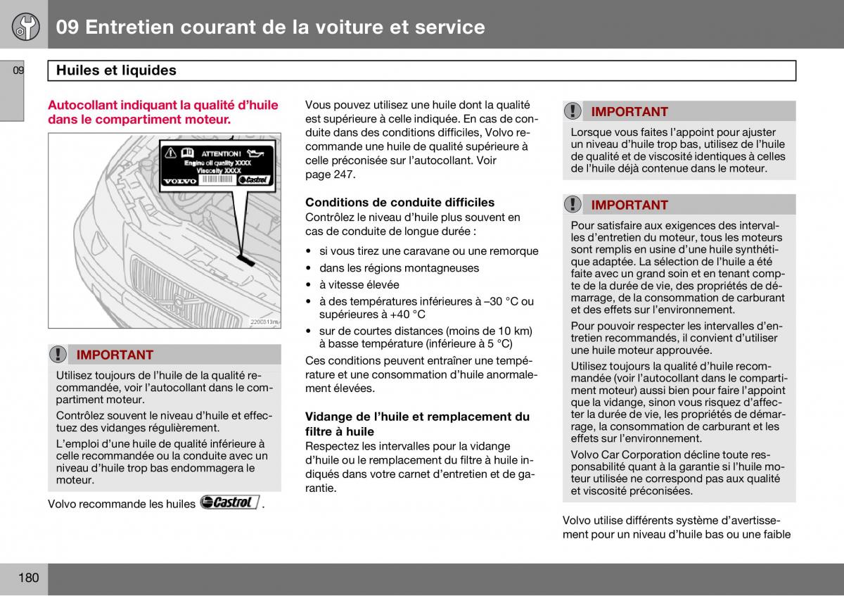 Volvo S60 I 1 manuel du proprietaire / page 181