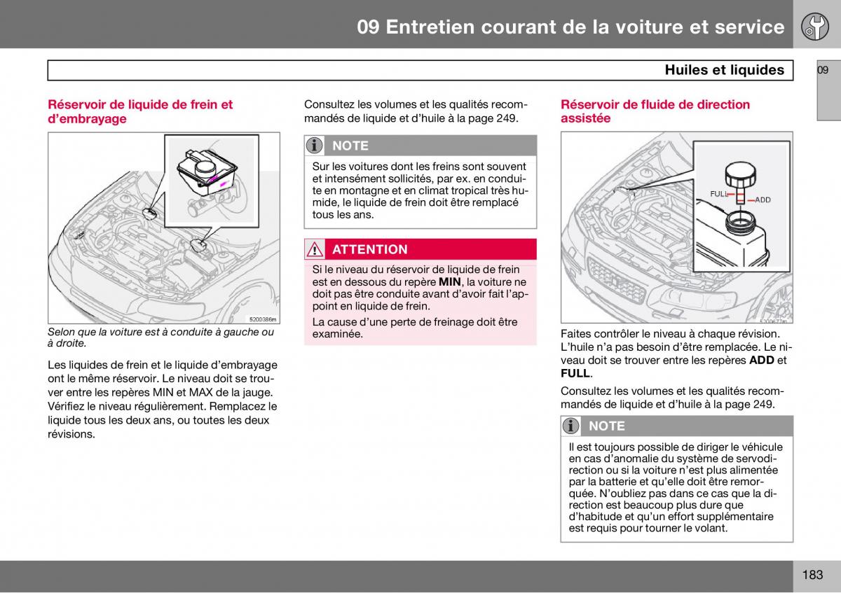 Volvo S60 I 1 manuel du proprietaire / page 184