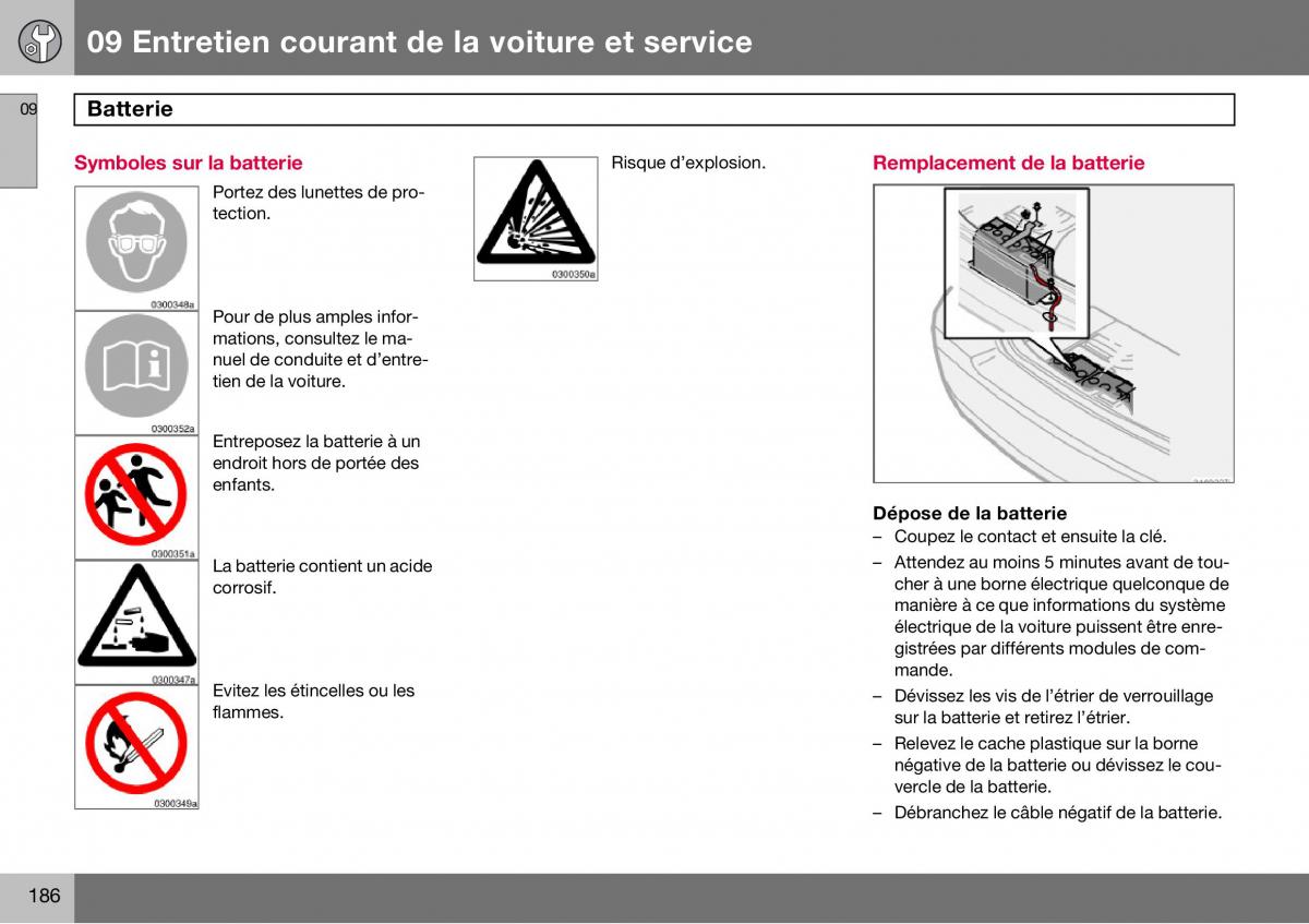 Volvo S60 I 1 manuel du proprietaire / page 187