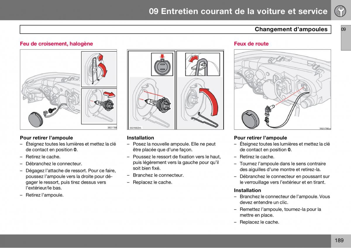 Volvo S60 I 1 manuel du proprietaire / page 190