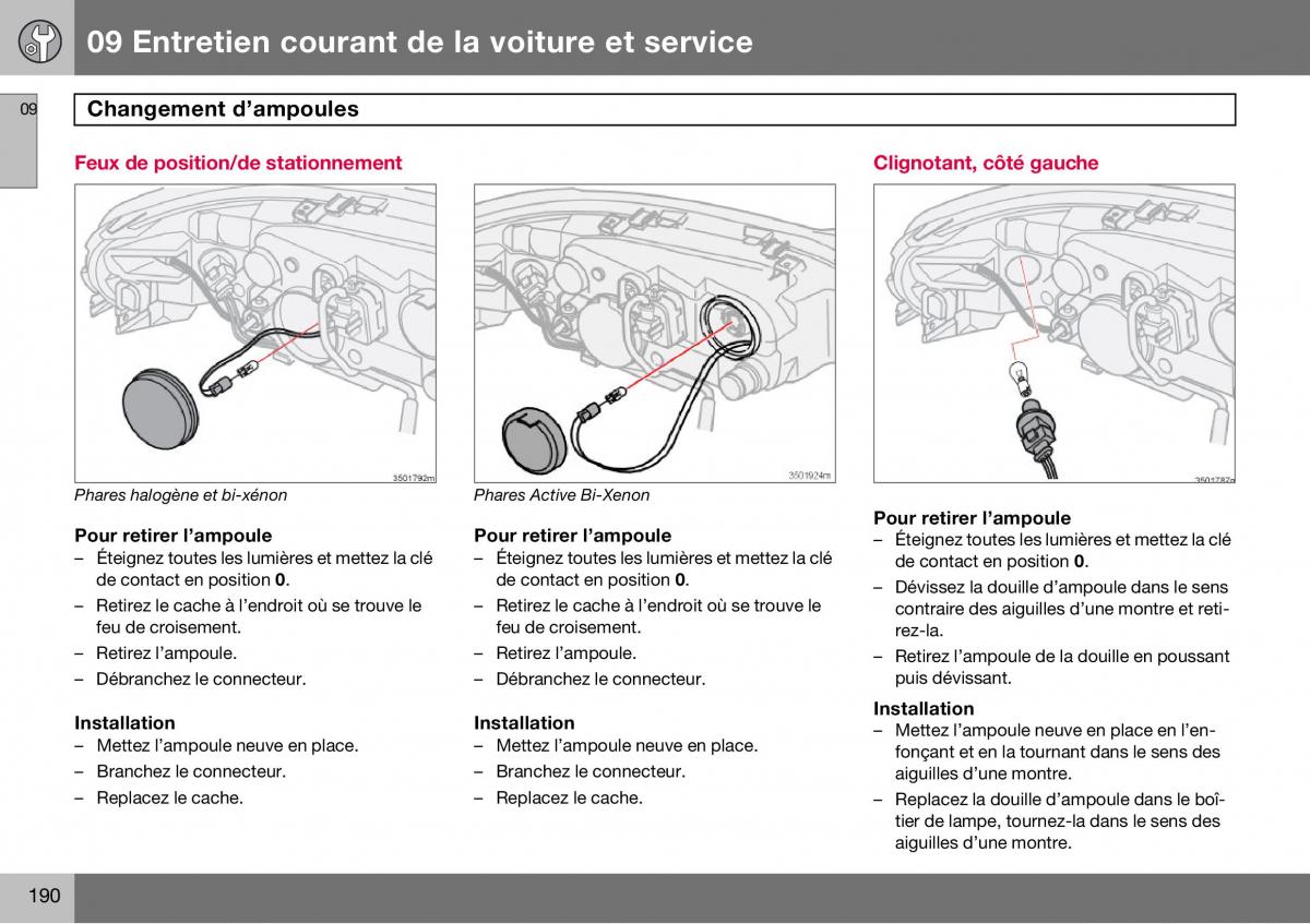 Volvo S60 I 1 manuel du proprietaire / page 191