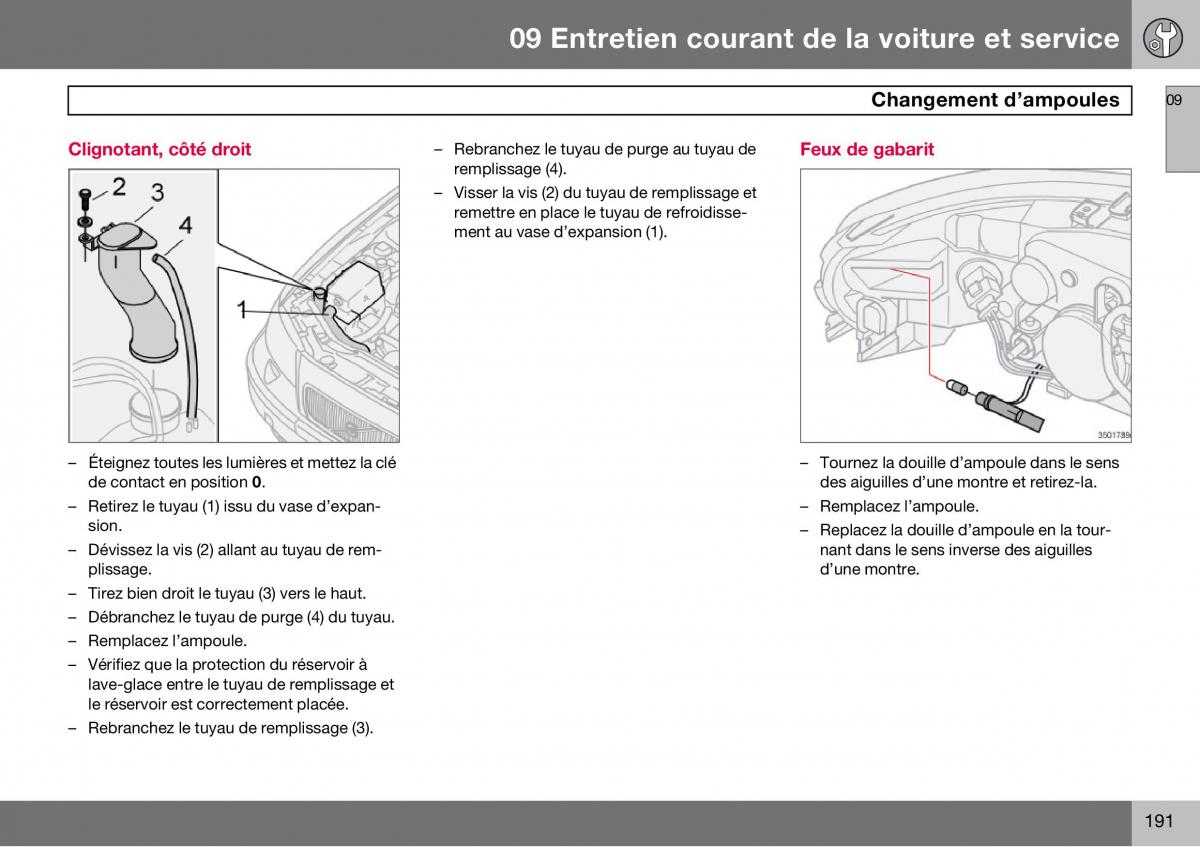 Volvo S60 I 1 manuel du proprietaire / page 192