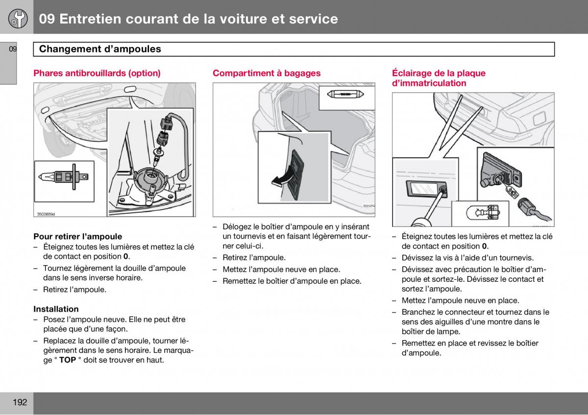 Volvo S60 I 1 manuel du proprietaire / page 193