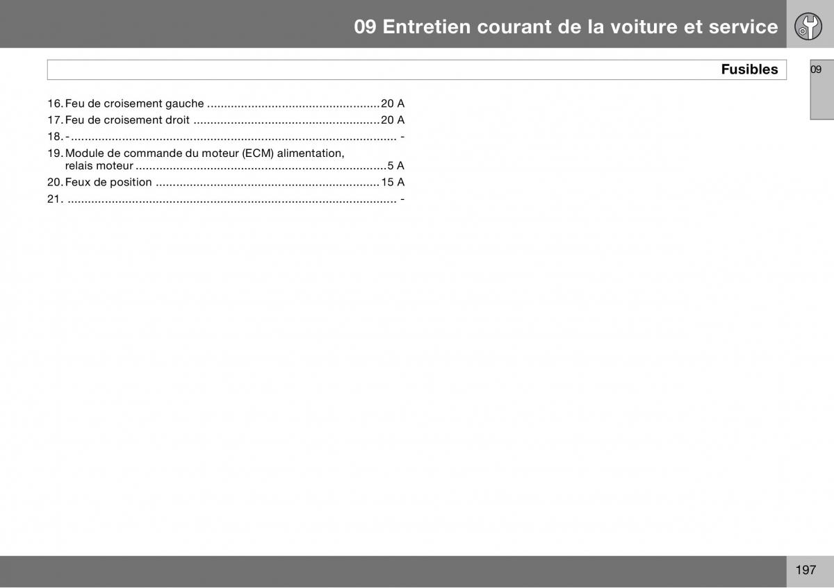 Volvo S60 I 1 manuel du proprietaire / page 198