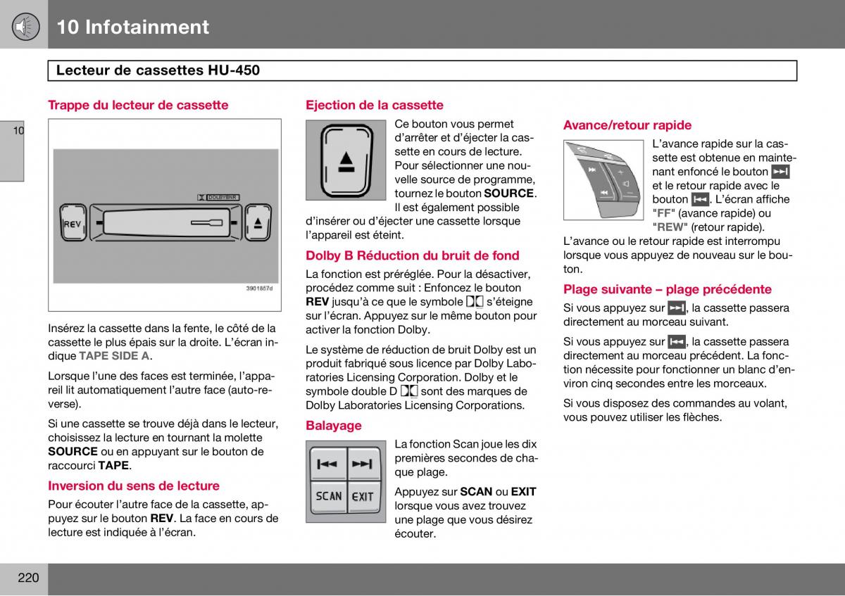 Volvo S60 I 1 manuel du proprietaire / page 221