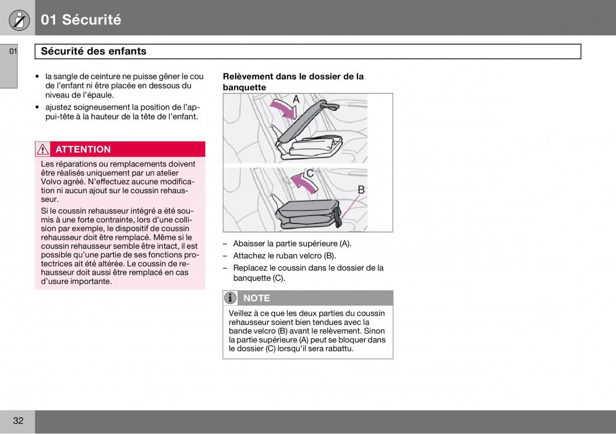 Volvo S60 I 1 manuel du proprietaire / page 33