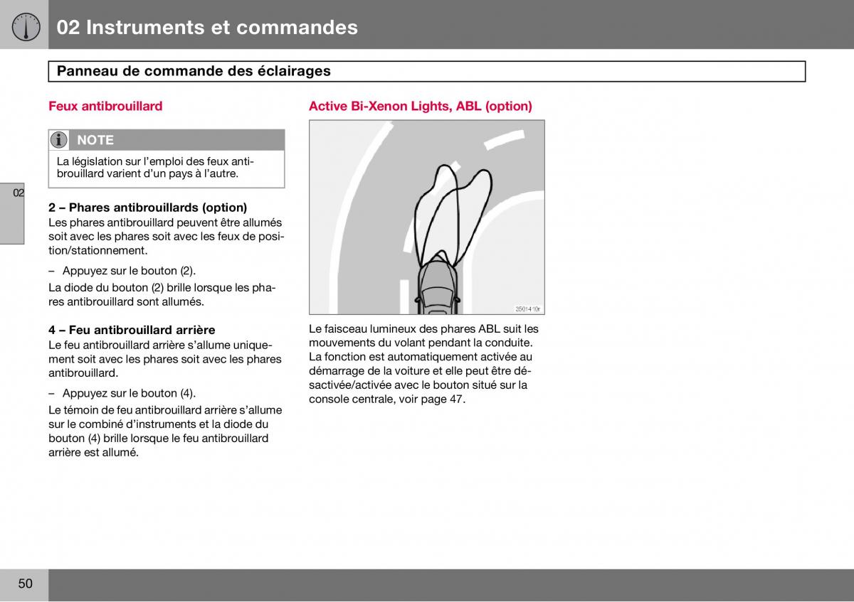 Volvo S60 I 1 manuel du proprietaire / page 51