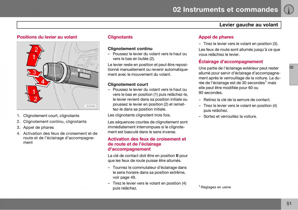 Volvo S60 I 1 manuel du proprietaire / page 52