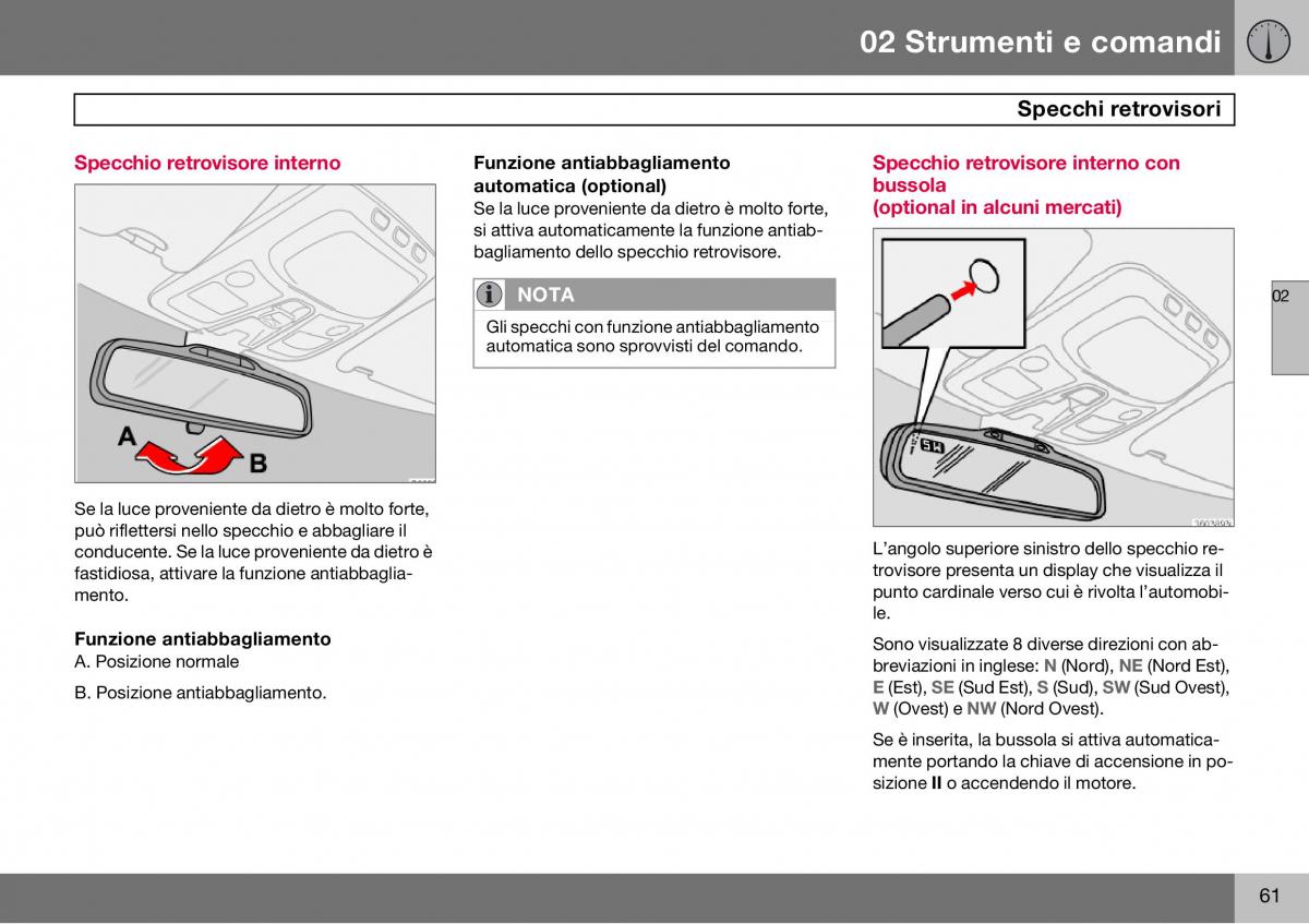 Volvo S60 I 1 manuale del proprietario / page 62