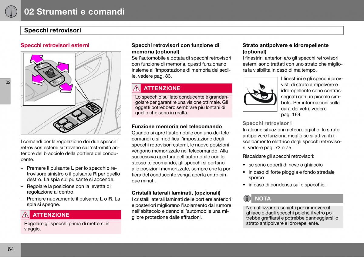 Volvo S60 I 1 manuale del proprietario / page 65