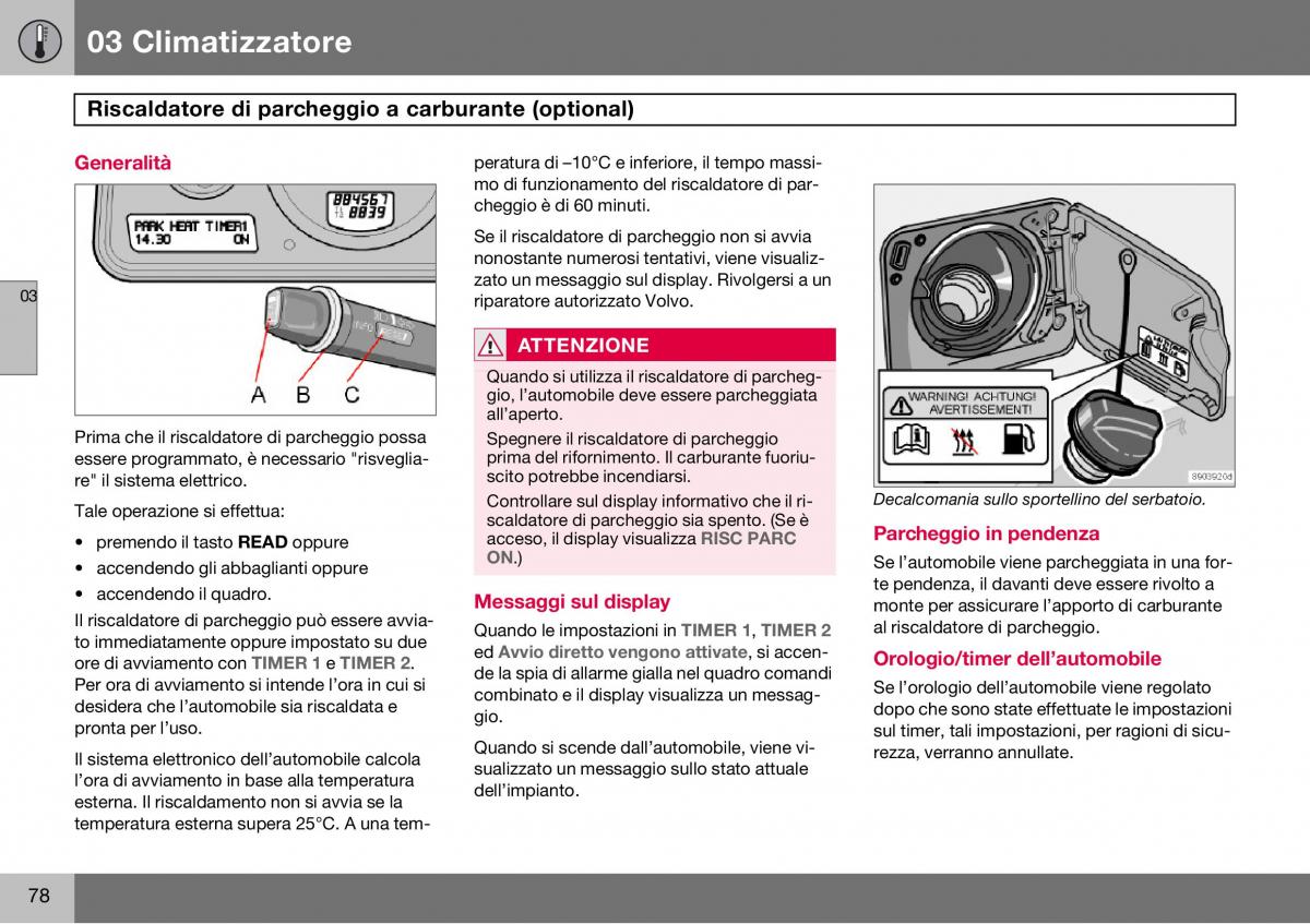 Volvo S60 I 1 manuale del proprietario / page 79