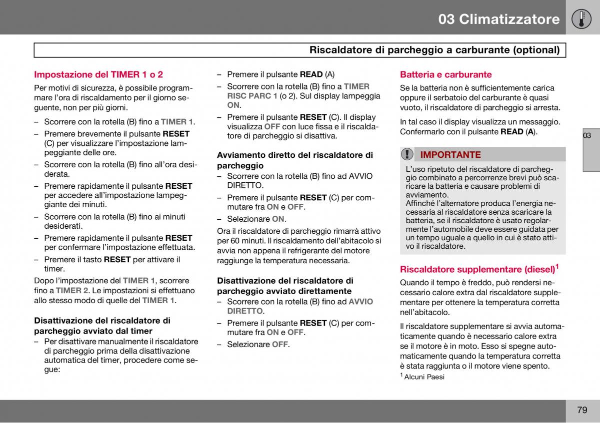 Volvo S60 I 1 manuale del proprietario / page 80