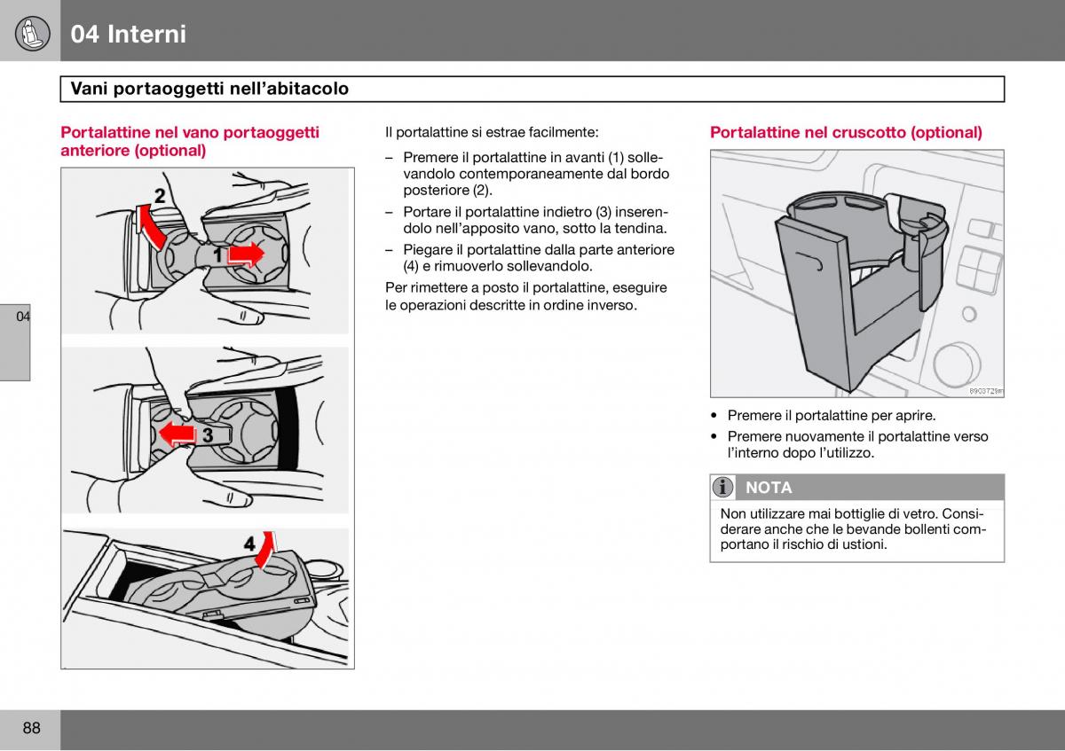 Volvo S60 I 1 manuale del proprietario / page 89