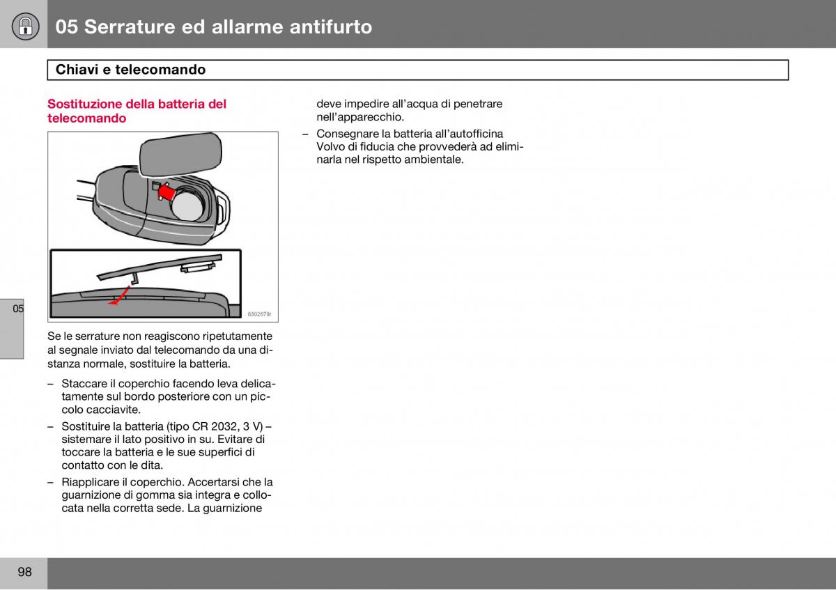 Volvo S60 I 1 manuale del proprietario / page 99