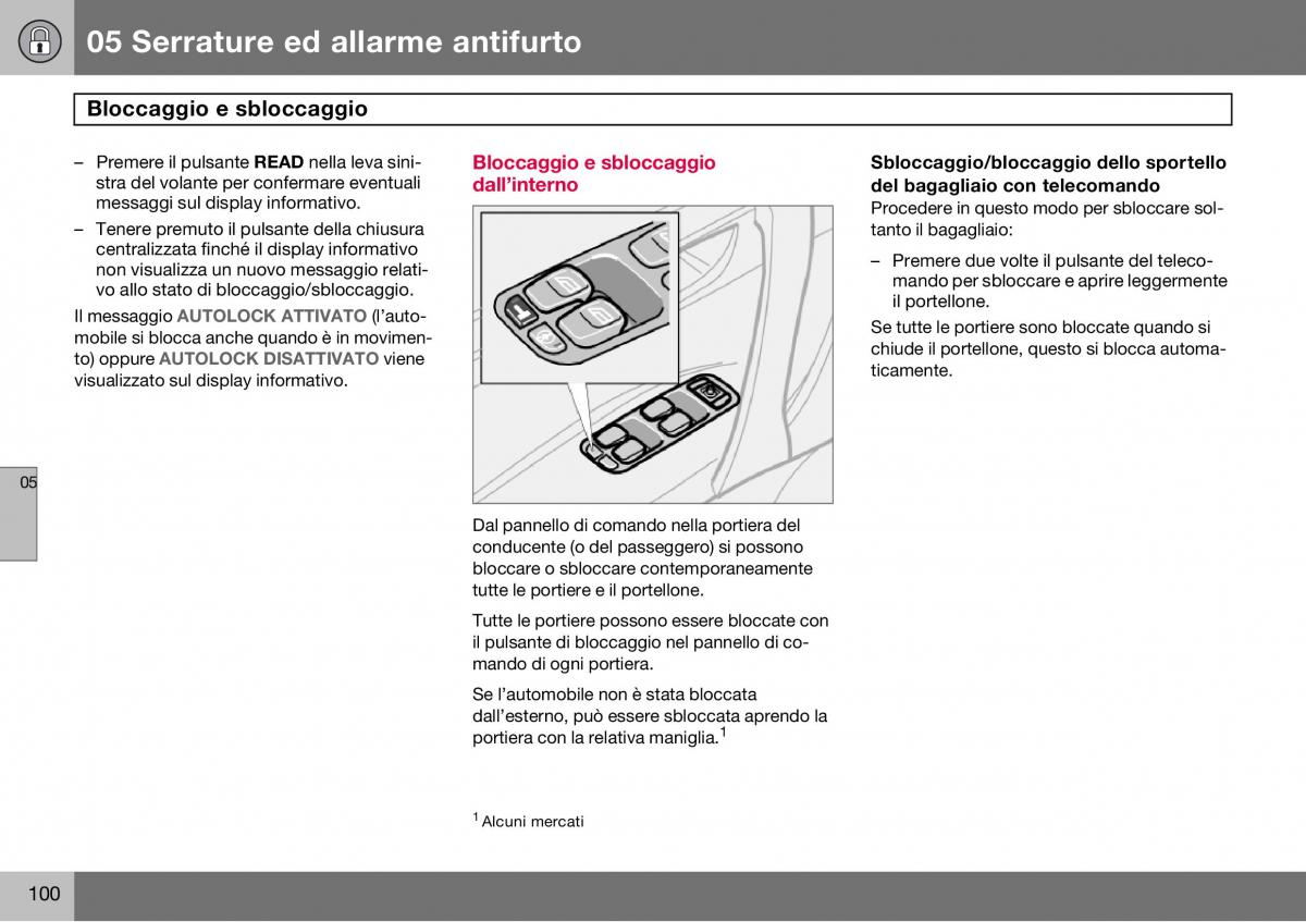 Volvo S60 I 1 manuale del proprietario / page 101