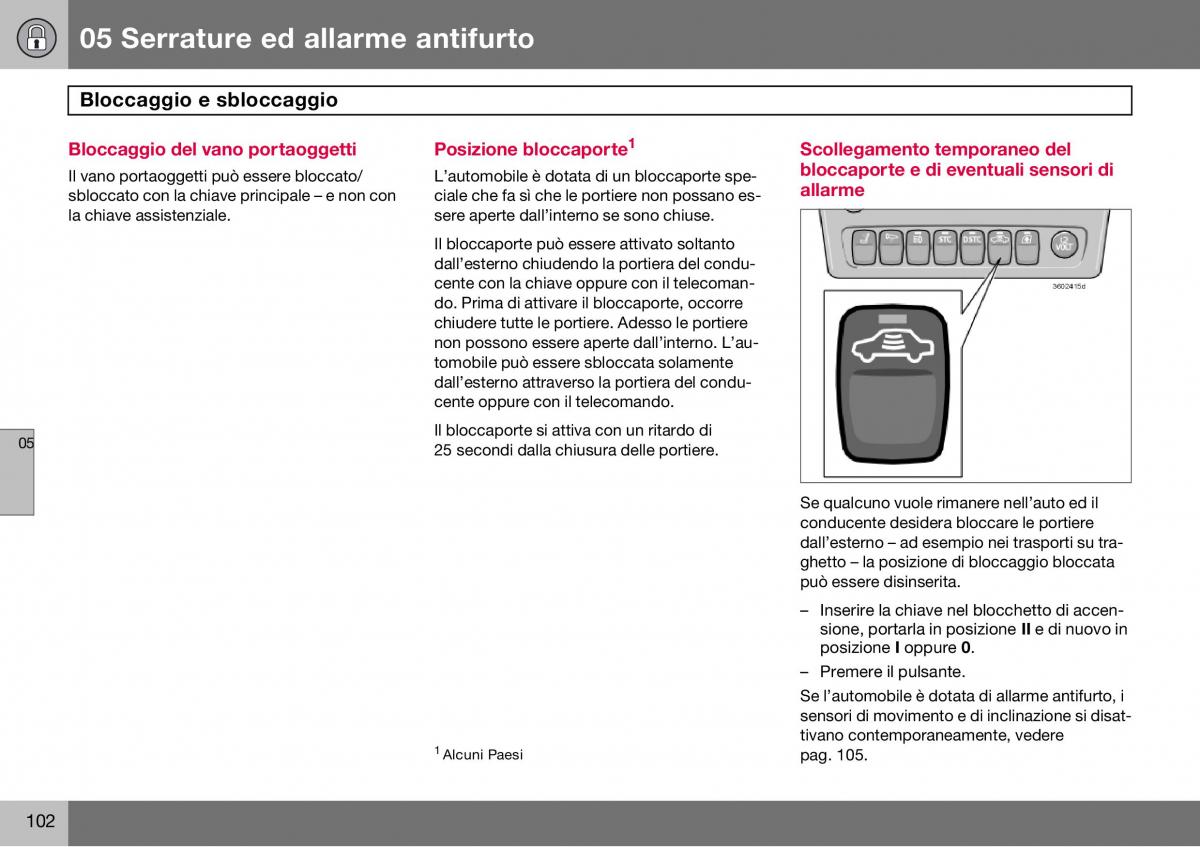 Volvo S60 I 1 manuale del proprietario / page 103