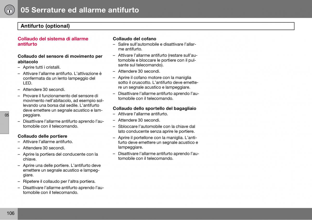 Volvo S60 I 1 manuale del proprietario / page 107