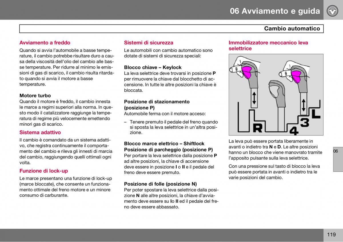 Volvo S60 I 1 manuale del proprietario / page 120