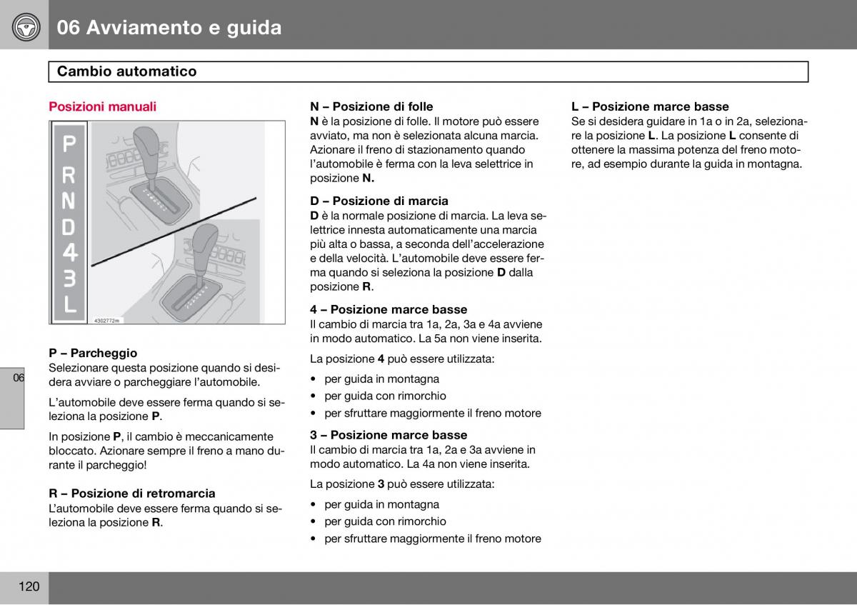 Volvo S60 I 1 manuale del proprietario / page 121